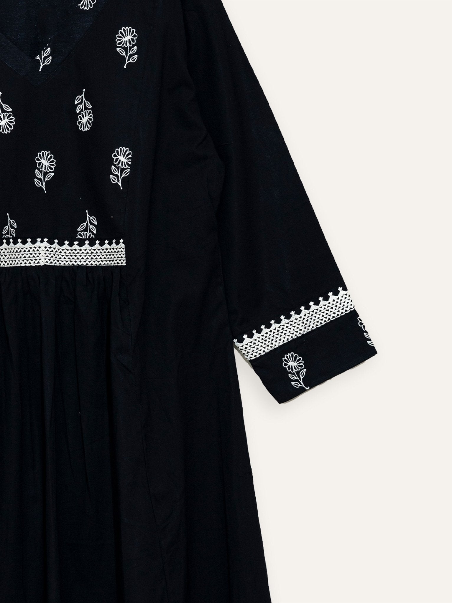 Asheema Cotton Embroidered A - Line Kurta - AINA