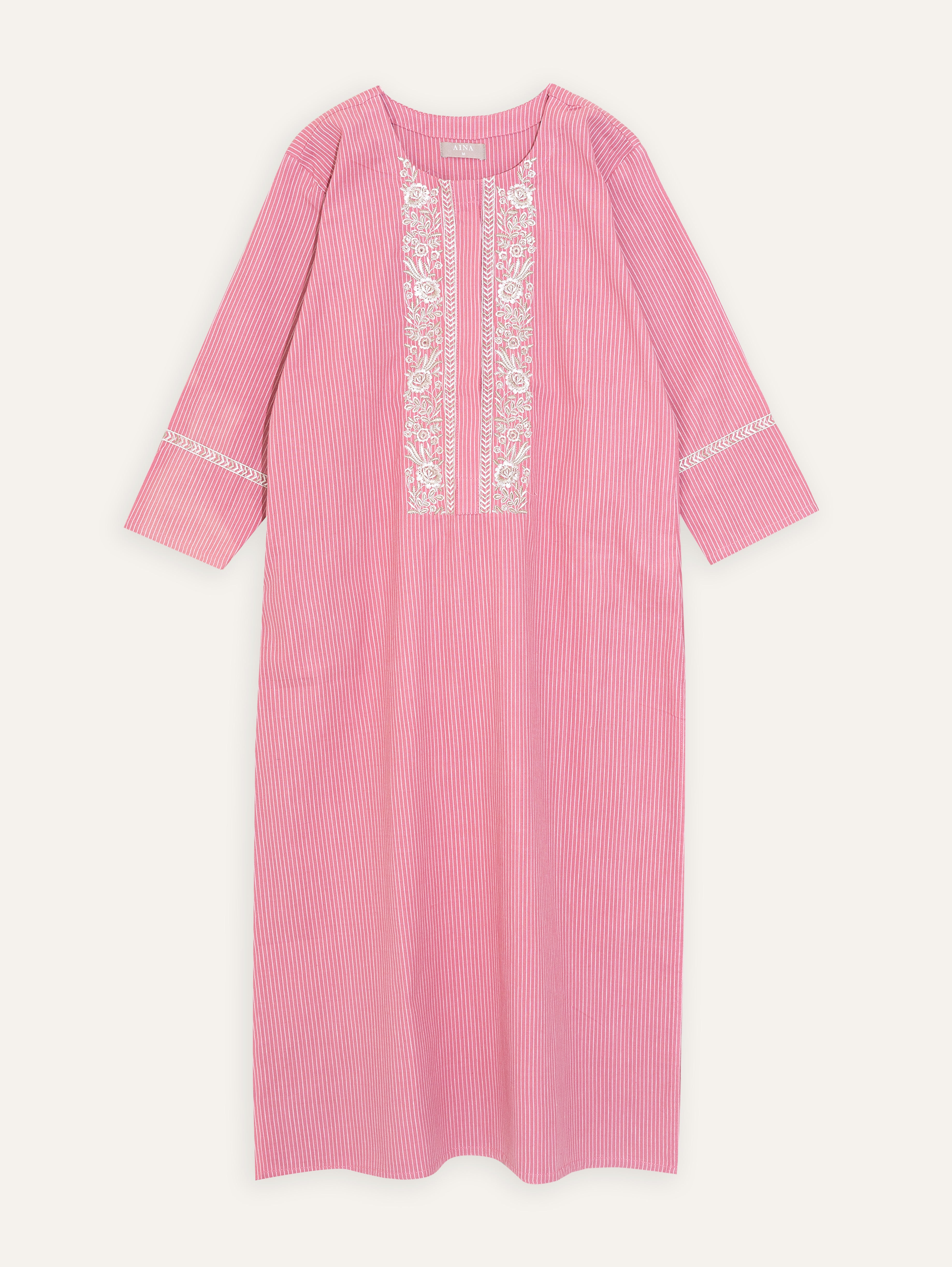 Kripalini Cotton Handloom Embroidered Straight Kurta